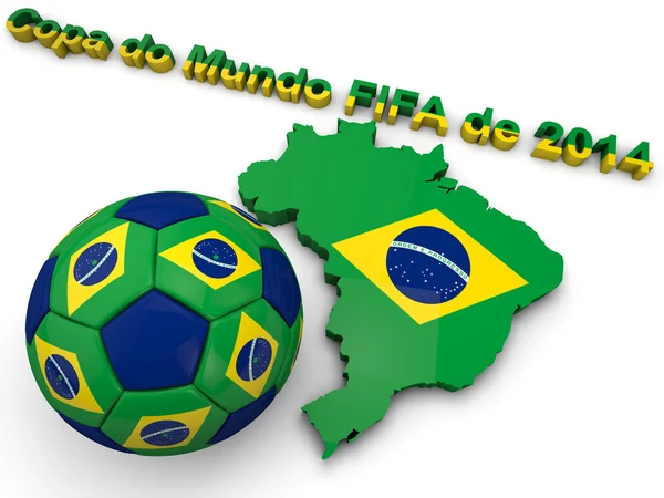 Brasilianische Fußballweltmeisterschaft 2014 — Stockfoto