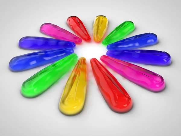 Colorful glass object — Stock Photo, Image