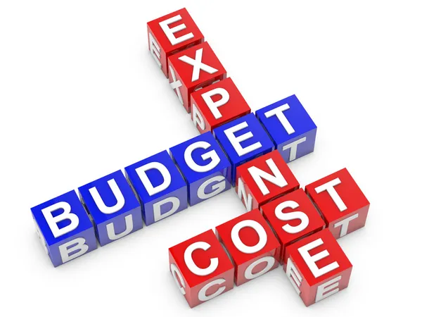 Coste del presupuesto de gastos —  Fotos de Stock