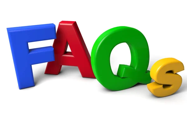FAQ Colorful — Stock Photo, Image