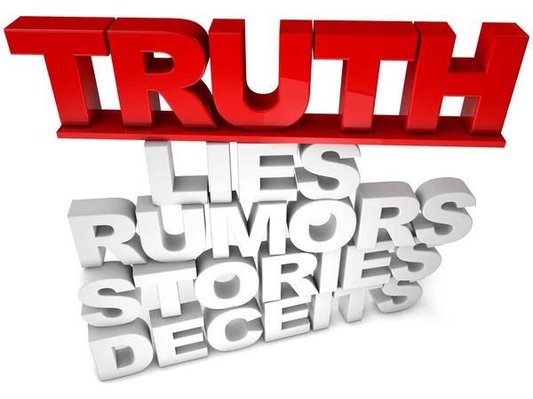 Wahrheit lügt — Stockfoto