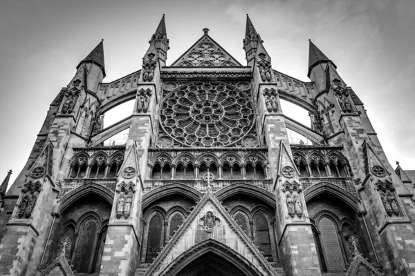 Black White Image Westminster Abbey London England — Stock Photo, Image