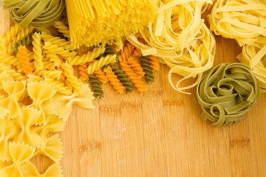 çeşitli İtalyan makarna