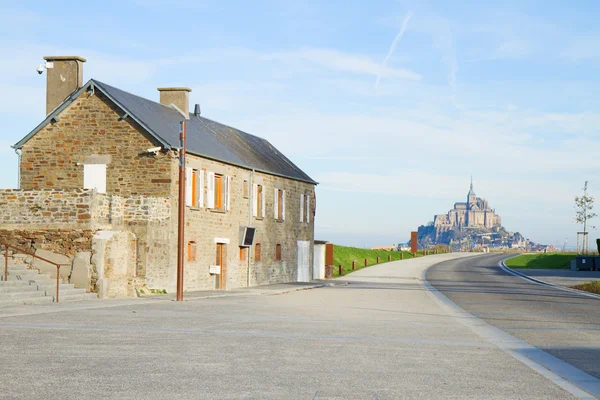 Yol mont saint michel — Stok fotoğraf