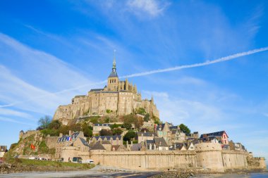 Dağı olan mont saint michel, Fransa