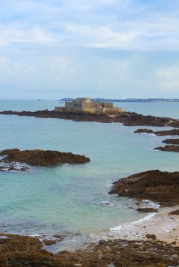 Fort ulusal, saint malo, brittany, Fransa