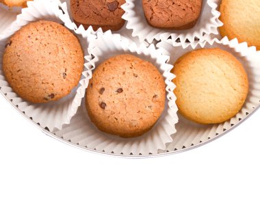 Tereyağlı kurabiye kutusundaki yığını