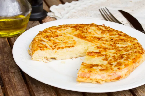 Tortilla - spanyol omlett — Stock Fotó