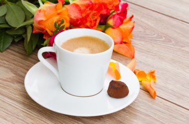 kahve oranj gül ile