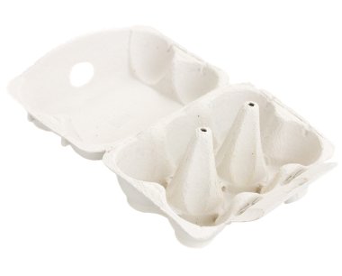 Açık boş yumurta kutusu