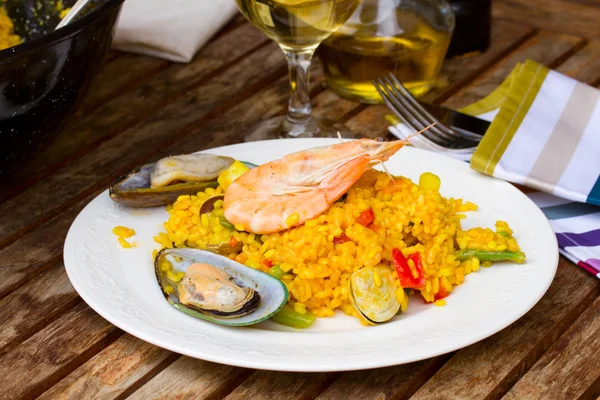 Seafoof paella — Stock Photo, Image