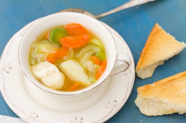 balık çorbası yakın çekim