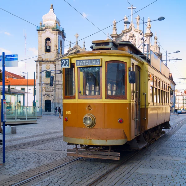 Old tram of Porto, Portugal — Stock Photo, Image