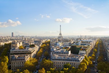 Eyfel tour ve paris manzarası