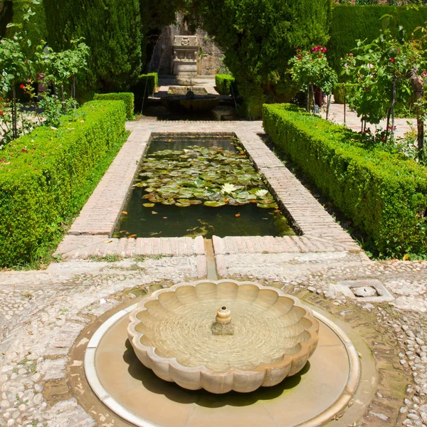 Generalife 정원, 그라나다, — 스톡 사진