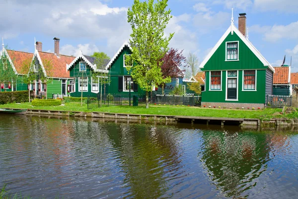 Eski evleri zaanse Schans'a, Hollanda — Stok fotoğraf