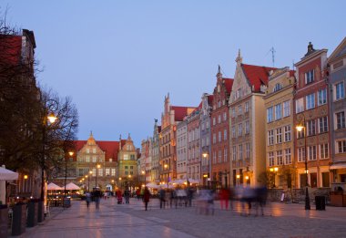 dluga gece, gdansk sokak
