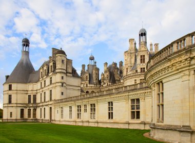 Chambord kasteel dicht omhoog, Frankrijk