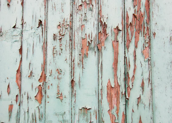 Gealterte Holzbohlen mit Farbe — Stockfoto