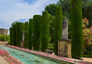 bahçeler de alcazar Cordoba, İspanya