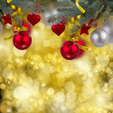 Noel süslemeleri sınır asılı