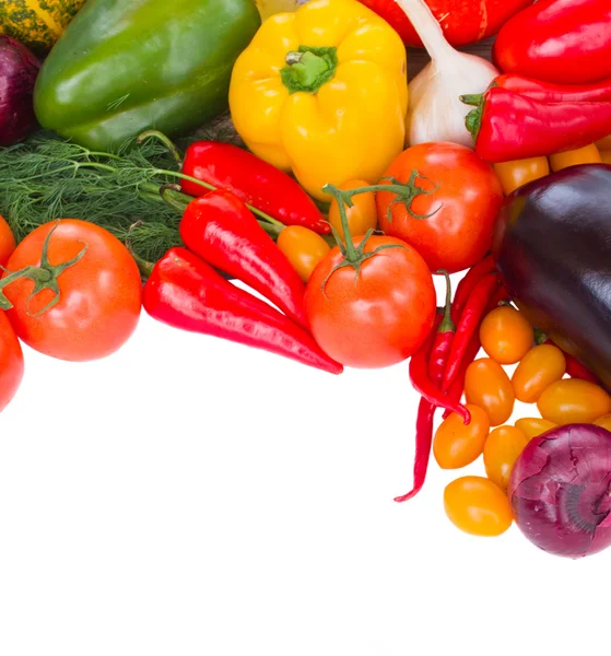 Border of vegetables — Stock Photo, Image