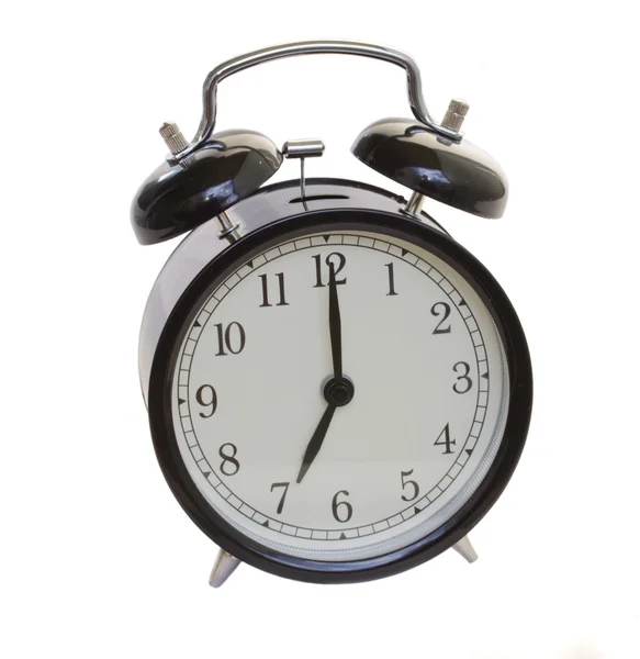Retro style black alarm clock Stockfoto