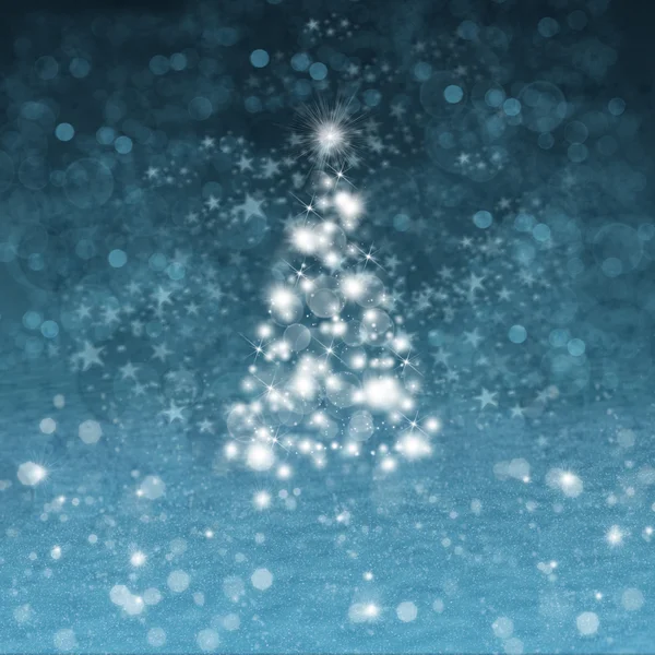 Árbol de Navidad con nieve —  Fotos de Stock