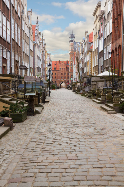 Mary's street (Mariacka) in old town, Gdansk, Poland.