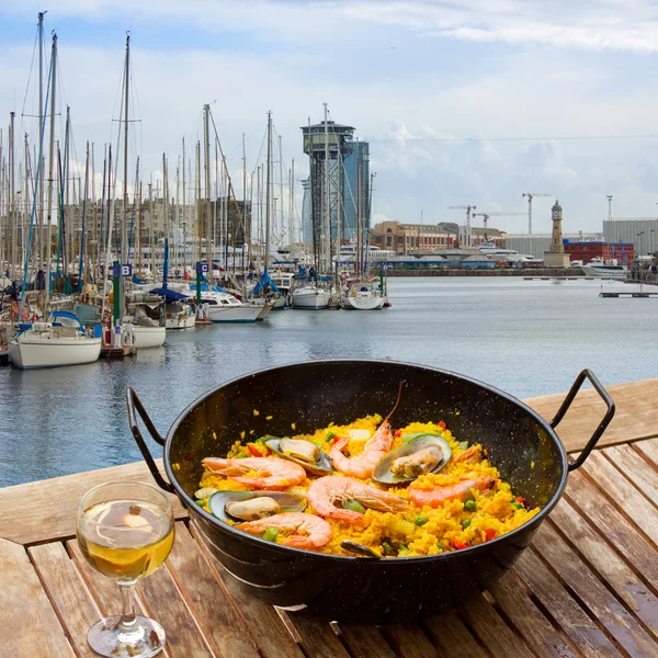 Deniz ürünleri paella deniz Café, barcelona