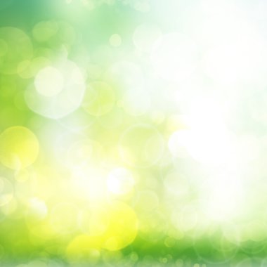 Yeşil bokeh arka plan