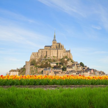 Dağı olan mont saint michel, Fransa
