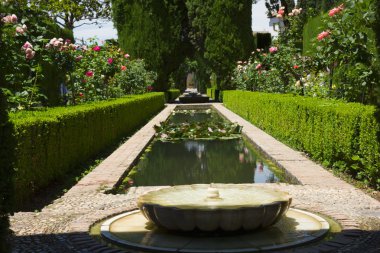 generalife bahçeleri, granada, Endülüs