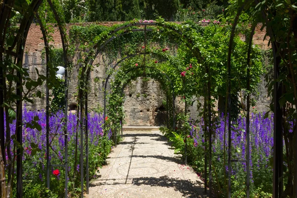 Generalife gardens a Granada, Spagna — Foto Stock