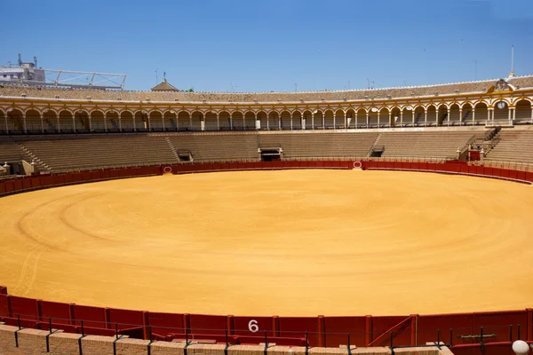 Arena walk byków w Sewilli, Hiszpania — Zdjęcie stockowe