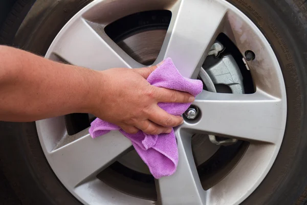 Tvätt belagda hjul — Stockfoto