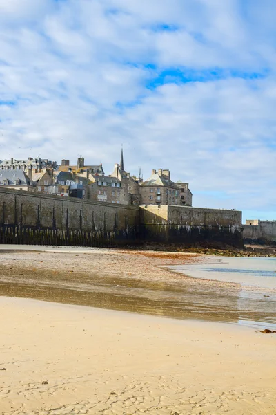 Saint-Malo murów, brittany, Francja — Zdjęcie stockowe