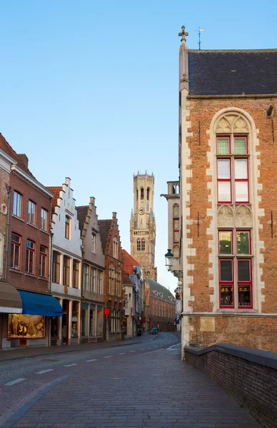 Straat van oude Brugge — Stockfoto