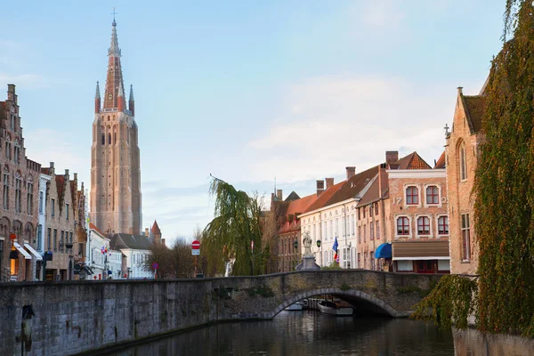 Scène van de oude stad, Brugge — Stockfoto