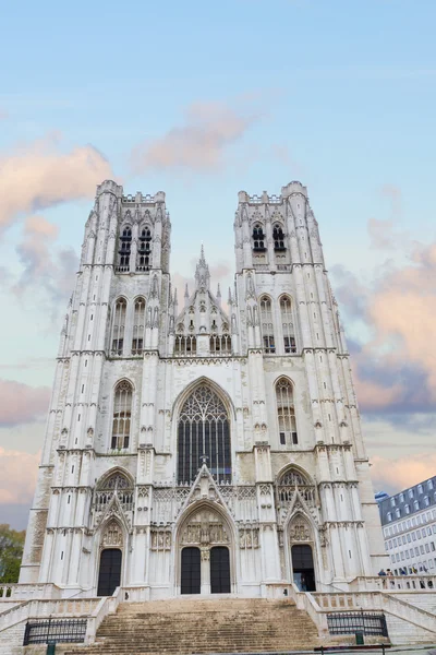 Cathedral of St. Michael and St. Gudula, Brussels, — Stock Photo, Image