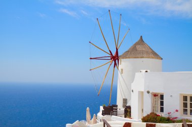 oia, santorini, yel değirmeni
