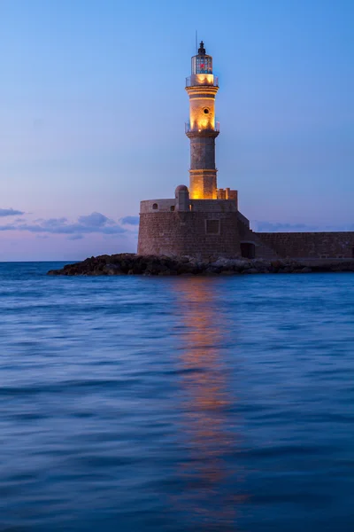 Faro de Chania, Creta, Grecia — Foto de Stock