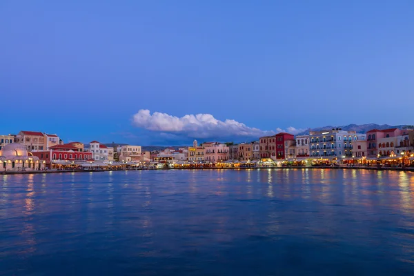 Velencei habour, chania, Kréta, Görögország — Stock Fotó