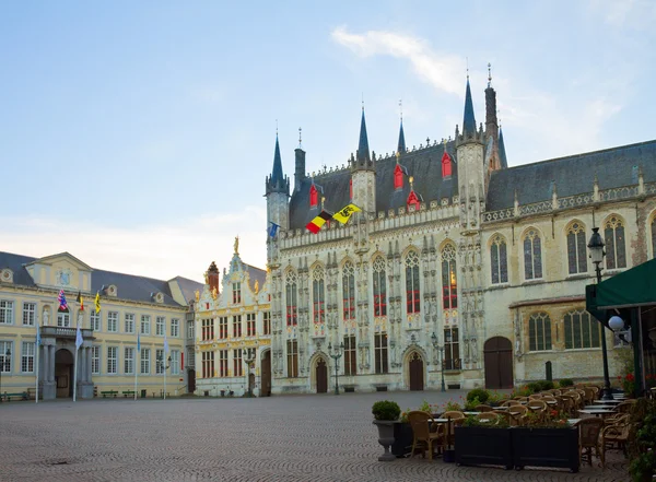 Piazza Burg, bruges — Foto Stock