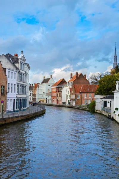 Rua da cidade velha de Bruges — Fotografia de Stock