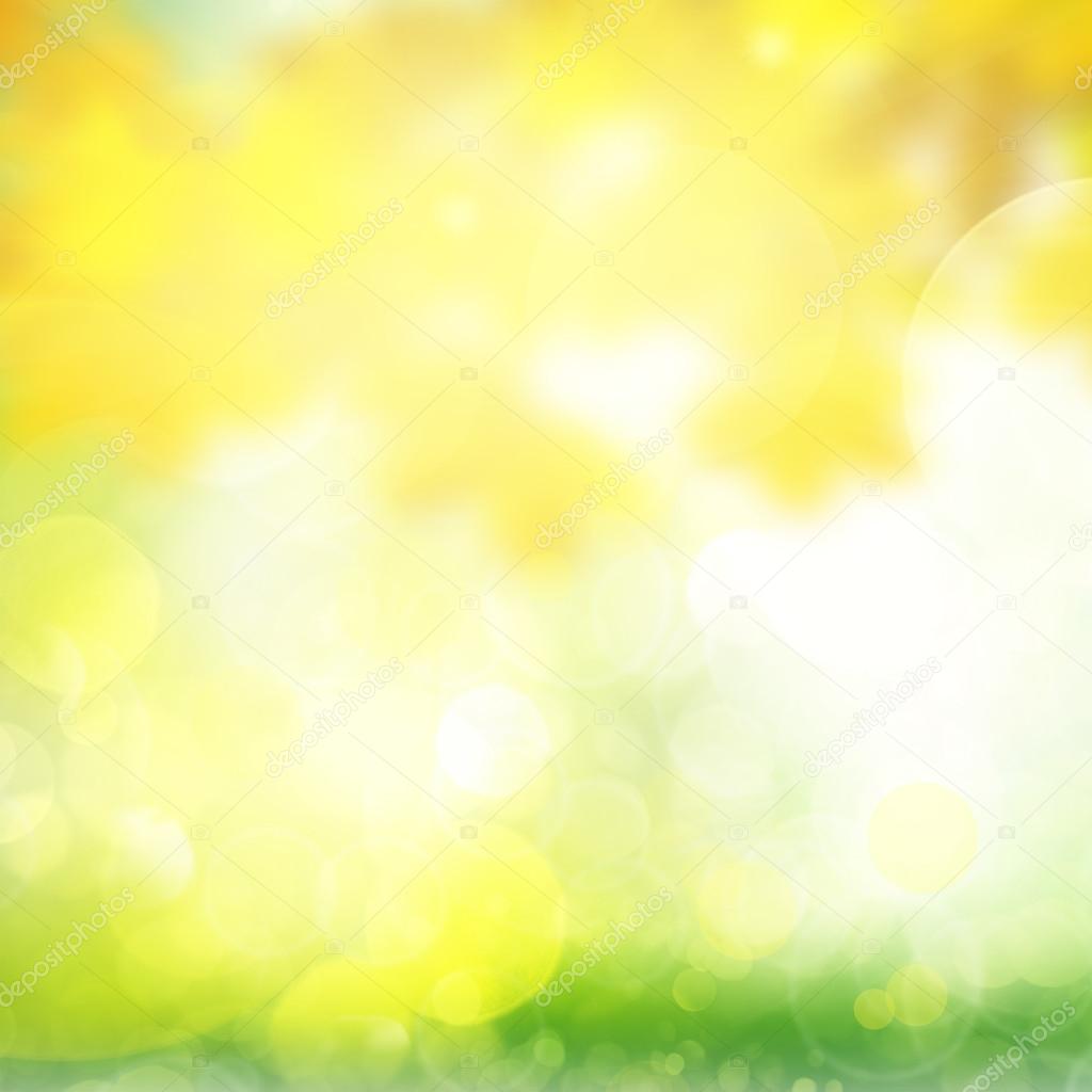 green and yellow  bokeh background
