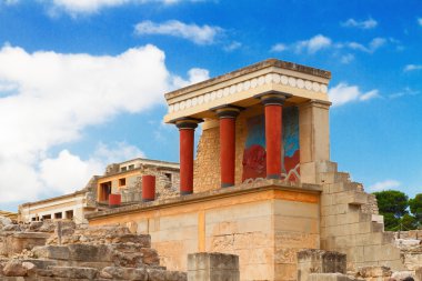 Knossos palace at Crete, Greece clipart
