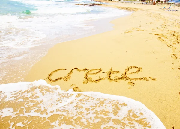 Malia beach, Крит, Греция — стоковое фото