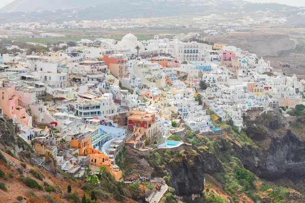 Thira, the capital of Santorini island — Stock Photo, Image