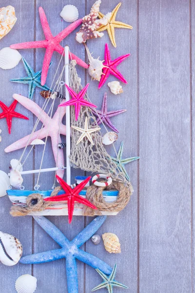 Starfish and boat — Stock Photo, Image